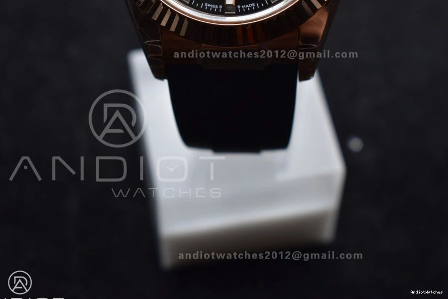 1104 RG Upgraded Gray Oysterflex Noob on A23J Strap Dial Best Skydweller Edition 0123